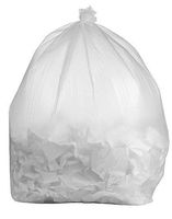 PlasticMill 50-60 Gallon Garbage Bags: Clear, 1.4 MIL, 36x55, 100 Bags.