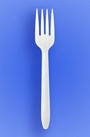 Wow Plastics Inc. Heavy Weight 7" Fork - White Pp - 2/500 (1,000/Case)