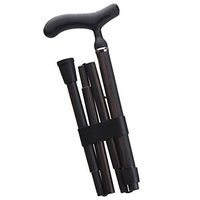Carbon Fiber Cane, Portable Folding Non-Slip Lightweight Elderly Walker Height Adjustable Old Trekking Pole, Suitable for Walking Out for a Walk