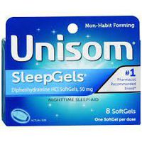Unisom Sleep Gels 8ct, 6 Box