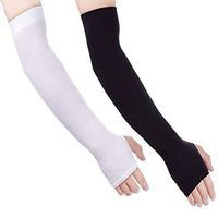 Arm Sleeves for Men,Homyeet UV Protection Cooling Arm Sleeves for Women,2 Pairs Compression Sleeve Arm with Thumb Hole,Long Arm Sleeve Sun Protection for Running,Cycling,Fitness,Hiking,Driving