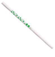 Perfect Stix 5.25 Paper Cocktail Straw Shamrock Green 5.25 Paper Cocktail Straw Shamrock Green Print Unwrapped 200ct