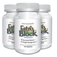 Estroblock - 3-Pack 180 Capsules Total - DIM & Indole 3-Carbinol for Natural Hormonal Hormone Balance, Acne - Anti Toxic Estrogen Aromatase Inhibitor Blocker. Soy-Free, Dairy-Free, Non-GMO (3)