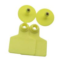 VistorHies - 100 Pcs Cattle Ear Tag Without Word Cattle Ear Card 41x50mm Pig Ear Number Plate Sign Importation Of Amphorated Ear Tagd