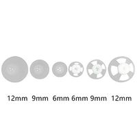 Jungle Care Hearing Aid Ear Piece Open & Closed Domes Set 6mm/9mm/12mm (6 Single Pieces) Comfortable PSAP (Personal Sound Amplifiers Product) Tips, Perfect for Open Air (Open fit), Except for RIC