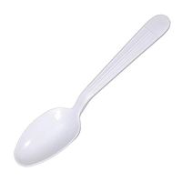 Daxwell Plastic Teaspoons, Heavy Weight Polypropylene (PP), White, 6", A10001534 (Case of 1,000)