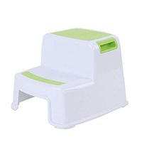 2 Step Non-Slip Potty Stool For Kids - Plastic Children's Stool For Toilet Potty Training Slip Resistant Soft Grip For Safe,Green
