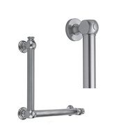 Jaclo G70-32H-24W-RH-PCH Smooth Transitional 90D Grab Bar, 32 x 24", Polished Chrome