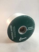 100 Yards 2 3/8" Wide Berwick White Waterproof Polypropylene Ribbon Roll