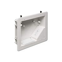 Arlington TVBU810-1 TV Box with Flange for Home Theater Installations, 8 x 10, White, by Arlington Industries