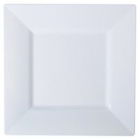 Solid Squares 1606-WH Square Dessert Plate, 6.5 x 6.5", White