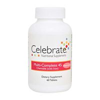 Celebrate Multi-Complete 45 Chewable with Iron - Watermelon - 60 Count