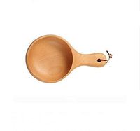 AXZHYX Bowl Natural Eucalyptus Japanese Style Large Solid Wood Bowl Handle Salad Bowl Wooden Fruit Bowl Kimchi Bowl Creative Household Tableware Hotel Tableware Home Noodles Boiled Fish Soup Bowl