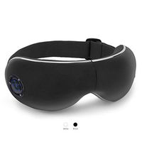 NICEEC 1800mAh Electric Eye Facial Massager Dark Circle & Eye Strain Relief Portable Therapy Machine 5 Default Modes with Vibration, Air Compression, Heat and Music(Black)