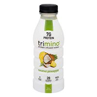 Trimino Protein Infused Water, Coconut Pineapple, 16 Ounce (Pack of 12)