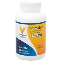 The Vitamin Shoppe Bromelain 500MG 600 GDU, Supports Protein Digestion Absorption, Enzyme Sourced from Pineapples (100 Capsules)