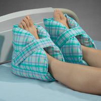 Medical Line Heel Pillows, Large Pastel Plaid