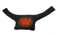 ObboMed® MH-1400 Far Infra-red Carbon Fiber Heated Neck Warming Wrap, Good for Stiff Neck Pains, 12V,20watts, 2-Level Heat Wavelength 8-15 μm (Health Range 4-14 μm), Black,