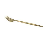 HIOFFER Flatware Set,Stainless Steel Dinnerware Set - Dinner Fork Suitable for Families, Kitchens, Hotels or Restaurants - Gold,1PCS