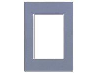 PA Framing, Photo Mat Board, 5 x 7 inches Frame for 3.5 x 5 inches Photo Art Size - White Core/Britanny Blue