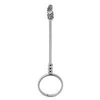 AWLY Retro Elegant Men's Women's Smoking Ring Holder Hand Shelf Cigarette Holder Ring Gray