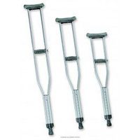 Quick-Change Crutches-Style Tall Height Adjusts 51" - 59" Fits Users 5' 10" - 6' 6" Weight Capacity 350 lb - Case of 16