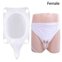 Male and Female Silicone Urine Collector, Urine Incontinence Bag for Elderly Portable Urinal, Female (Female)