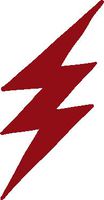 hBARSCI Lightning Bolt Vinyl Decal - 5 Inches - for Cars, Trucks, Windows, Laptops, Tablets, Outdoor-Grade 2.5mil Thick Vinyl - Dark Red