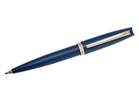Aurora Style Satin & Rose Gold Blue Matte w/Rose GT Ballpoint Pen - AU-E40-PB
