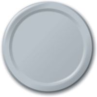 Heavy Duty 7-inch Paper Plates, Silver