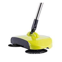 Jsmhh Hand-Push Household Sweeping Machine Cleaning Supplies Automatic Lazy Broom Sweep one Machine Broom Dustpan Set Gift, high-end Yellow, Wholesale