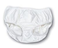 Adult Swim Diapers - Reusable Diaper for The Pool (XS-Waist: 22-34"; Leg: 15-22" White)