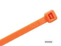 14" Kable Kontrol Color Cable Ties, 50 lb. Test, (100 Pack - All One Color) (14" Long, Orange)
