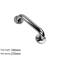 Bathroom safety rails Safety handrail bathroom bathtub handrail bathroom handle stainless steel bathroom fittings 64cm multi-size (Color : 44cm)