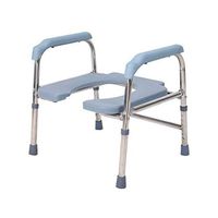 Commode chair HLR Shower Stool - Toilet Seats Shelf - 6 Adjustable Height (Color : U-Shaped Seat Plate)