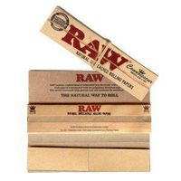 6 Raw Connoisseur King Size Rolling Papers w/Tips
