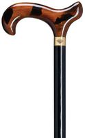 Men Derby Cane Black Maple Shaft Spotted Morocco Handle  -Affordable Gift! Item #DHAR-9763700