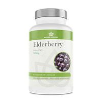 Elderberry Extract Supplement, 10 to 1 Extract, 90 Elderberry Capsules, Non GMO, Gluten Free, Vegan