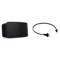 Sonos Play:5 - Ultimate Wireless Smart Speaker for Streaming Music. Works with Alexa and Short Power Cable for Play:5, Beam and Amp (Black)