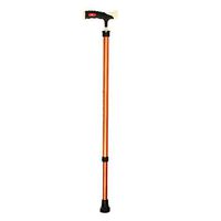 Crutches Canes Adjustable Aluminum Alloy Anti-Skid and Durable Elderly Stick Walking Stick Stretching Device, Bearing Weight About 90KG (Color : Bronze)