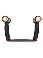 SeaLife SL691 Sea Dragon Duo 6000F Dual LED Video Light Set Includes 2 3000 Lights, 2 Grips, Dual Tray & Duo Case
