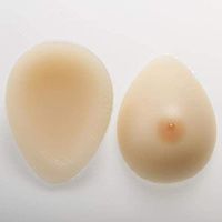 Silicone Breast Forms Natural Small Nipples Realistic Feel Waterdrop Shaped Women Mastectomy Breast Enhancer Chest Pads Crossdressers Cosplay,600g/Pair/6x4x2Inch