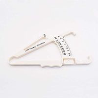 Body Fat Caliper, Fat Measure Clipper Combo with Body Fat Percentage Measure Chart, Accurately Measuring Body Fat for Men and Women