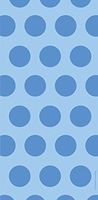 Club Pack of 240 True Blue Two-Tone Polka Dot Cello Bags 11.25"