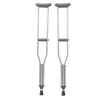 cane Aluminium Alloy Underarm Crutches Adjustable TPR Grip Non-Slip Portable Post Injury or Surgery Support for Men Women and Teens (1 Pair),S