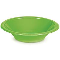 Club Pack of 240 Fresh Lime Green Disposable Plastic Party Bowls 12 oz