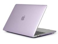 TechCode MacBook 12 Hard Case, Matte Hard Crystal Clear Case Thin Shell Ultra Slim Plastic Protective Case for New Macbook 12" With Retina Display Model A1534(Newest Version 2017/2016/2015) -Purple