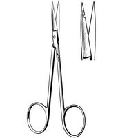 Sklar Instrument 22-2825 Precision Suture Scissors, Curved, 4-1/2" Length