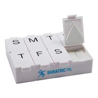 BariatricPal 7 Day Vitamin and Pill Organizer with Airline Safe Pill Cutter