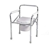 YUWJ Heavy Duty Drop Arm Bedside Commode Chair Homecare Toilet Seat with Safety Steel Frame Extra Wide 3 in 1 Toilet Chair Adjustable Height Support Tool